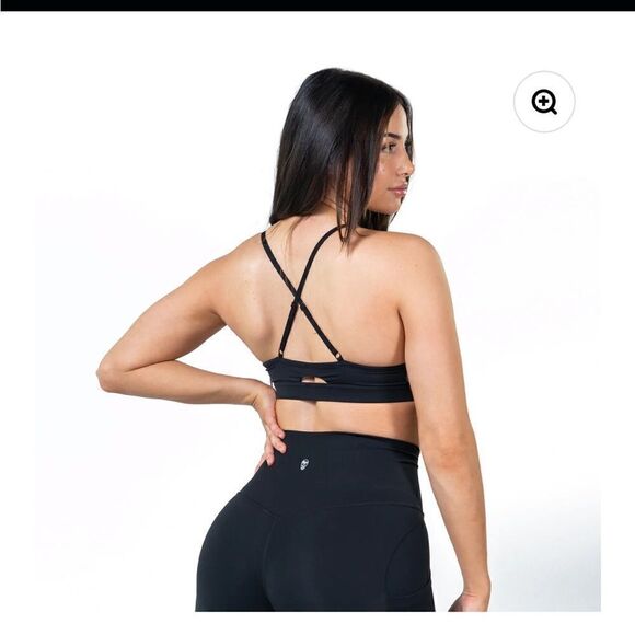 NWT New Gymreapers Strive Sports Bra Black XL - Picture 3 of 11